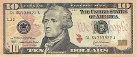 Hamilton $10 Bill