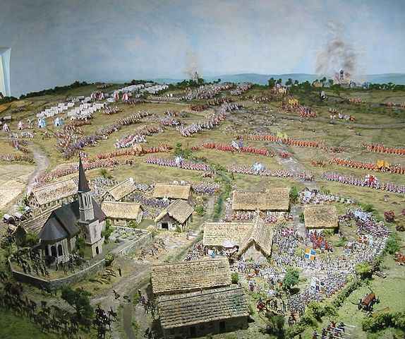 Battle of Blenheim Diorama CC BY-SA 3.0 image from Wikipedia. 