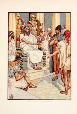 Solon, Wise Lawgiver of Athens by Walter Crane Public domain image from Wikipedia. 