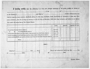 Income Tax Form 1862