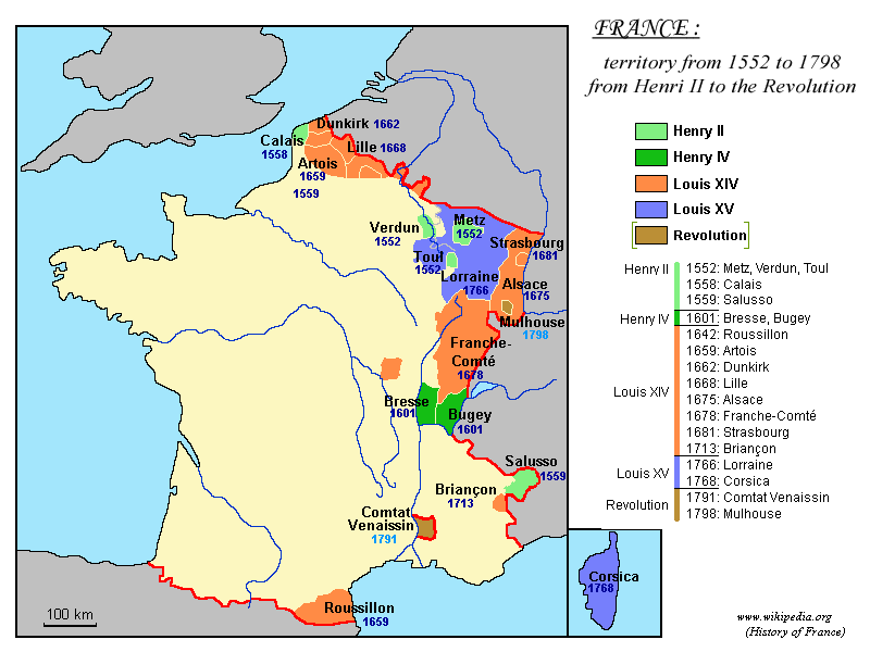 France1552 1798 History Moments