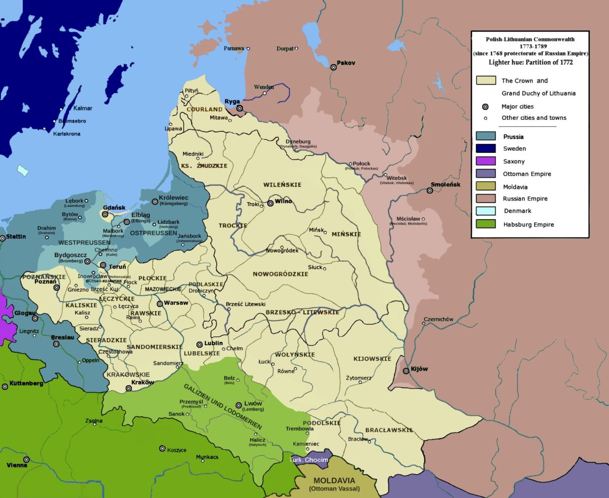 1st Poland Partition Map